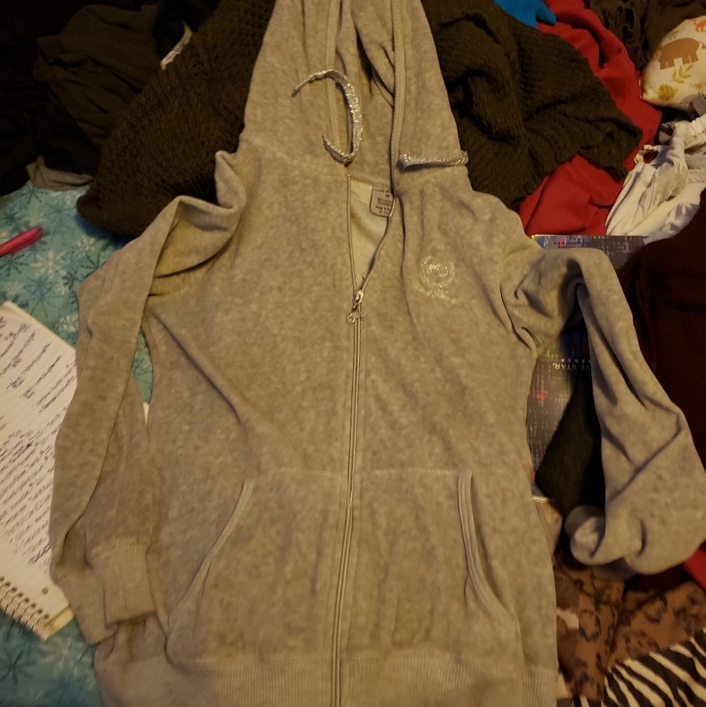 Light gray zip up